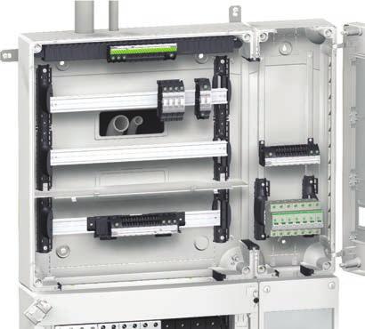 Modulaire kasten: Pragma Plus Pragma Plus opbouw Het gamma bestaat uit kasten met 13, 18 of 24 modules met 1 tot 6 rijen en interfaces met 1 tot 3 rijen.