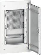 Componenten meegeleverd bij elke kast Type 1 DIN-rail Universeel montageraam Volle deur Referenties Type kasten b b b Ref.