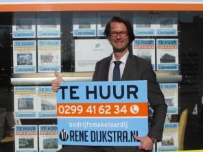 Courtage René Dijkstra Bedrijfsmakelaardij treedt op voor de verhurende/verkopende partij. Als huurder/koper bent u René Dijkstra Bedrijfsmakelaardij geen courtage schuldig.