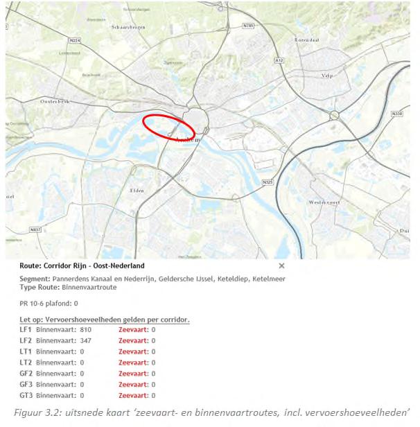 Conform de Regeling Basisnet maakt het gedeelte van de Neder-Rijn ter hoogte van het plangebied geen onderdeel uit van het Basisnet.