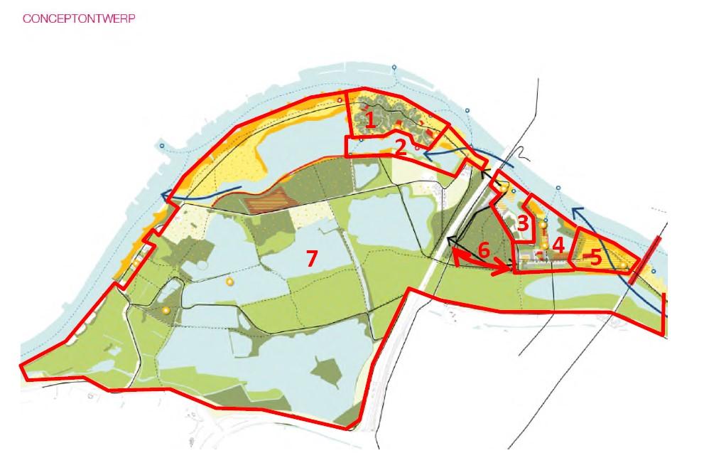 Externe veiligheid / Stadsblokken Meinerswijk 3.5 Aanwezigheid personen Het plangebied is onderverdeeld in zeven deelgebieden. De deelgebieden zijn weergegeven in figuur 3 [10].