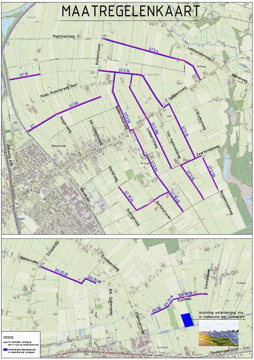 3. Gewenste situatie Om tot een robuust watersysteem te komen zijn een aantal doelen geformuleerd waaraan de waterhuishouding in Spoortippe en Punthorst moet voldoen.