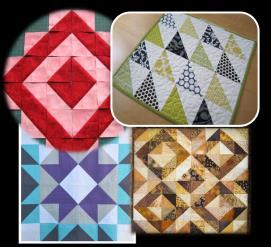 Lesactiviteiten Patchwork beginners: Quilt met perfecte driehoeken Techniek van de perfecte driehoeken, om tot een mooie quilt te komen.