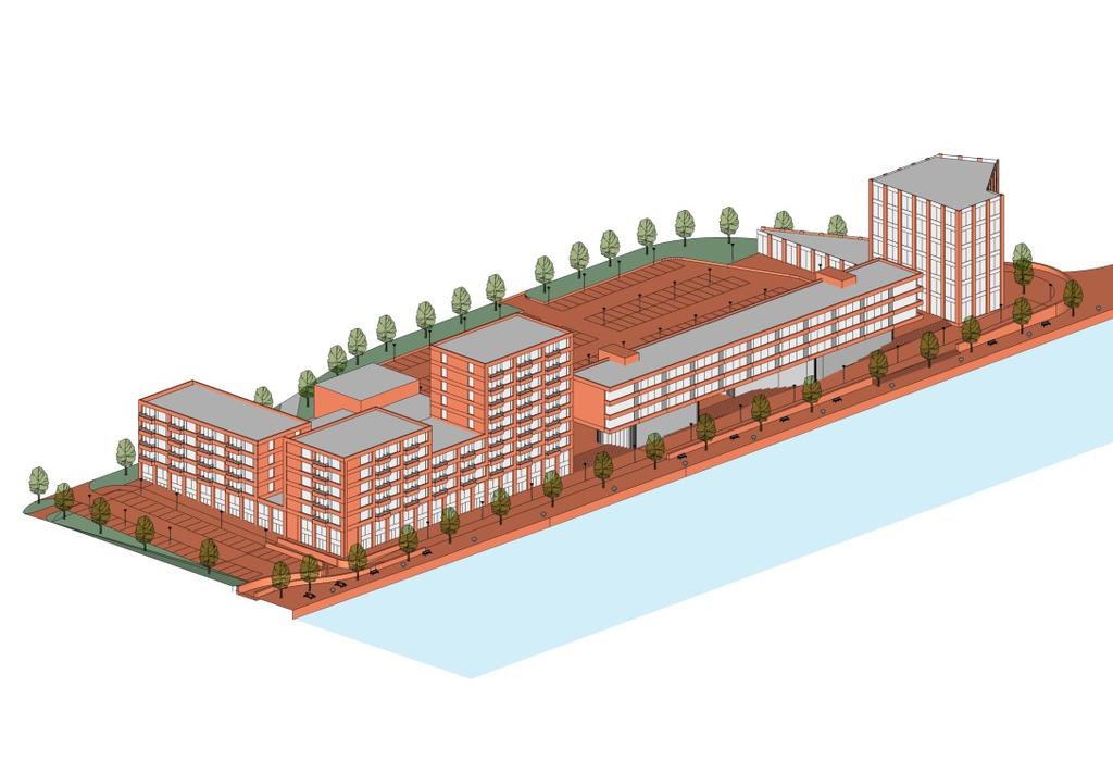 Voor de supermarkt worden 82 parkeerplaatsen gerealiseerd.