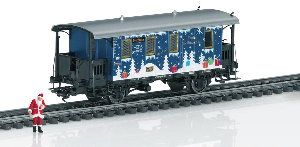 Hier als wagen van de Weihnachts-Bahn (WB) in kerstsfeer met ruimte voor cadeaus