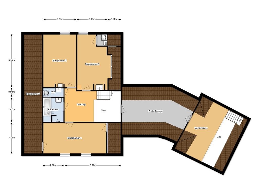 Plattegrond 1e Verdieping