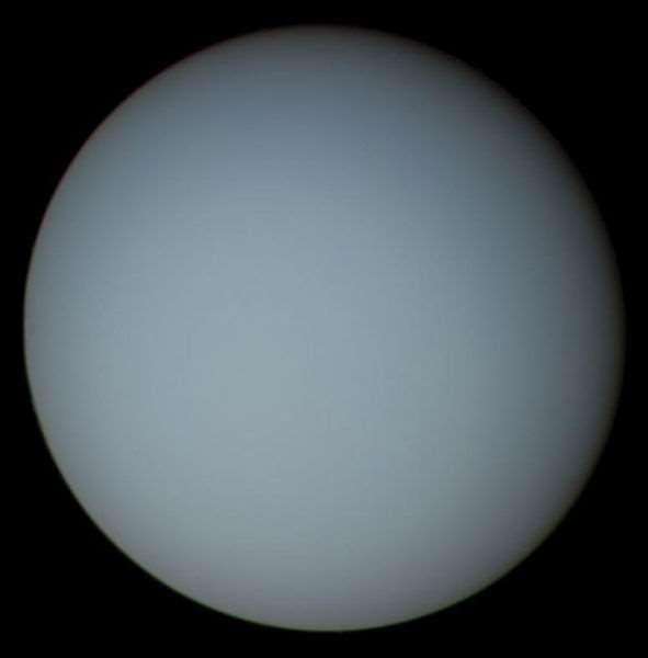 Uranus 7 de planeet vanaf de zon Niet zichtbaar vanaf de aarde met blote oog Ontdekt in 1781 3 de grootste planeet Diameter: 50.