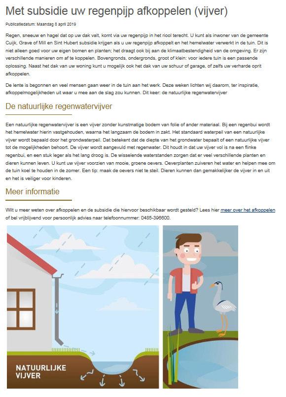 6. Acties perceeleigenaren Een perceeleigenaar heeft zelf ook diverse mogelijkheden om de kans op regenwateroverlast te beperken.