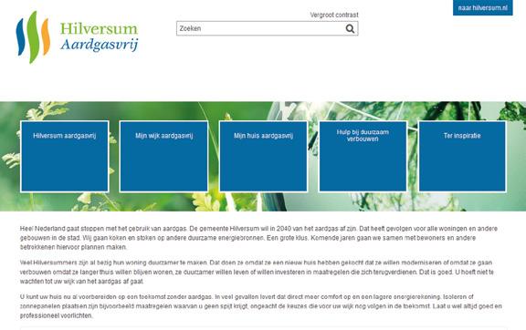 Nieuwe website U heeft het misschien al gemerkt. De website www.hilversum.nl/meentaardgasvrij is aangepast. Het is een onderdeel geworden van een gemeentebrede website over de energietransitie www.