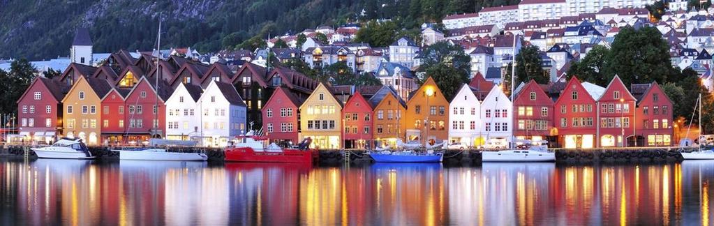 Bergen, Noorwegen Last van zware regenval (totaal +/- 2500mm per jaar)