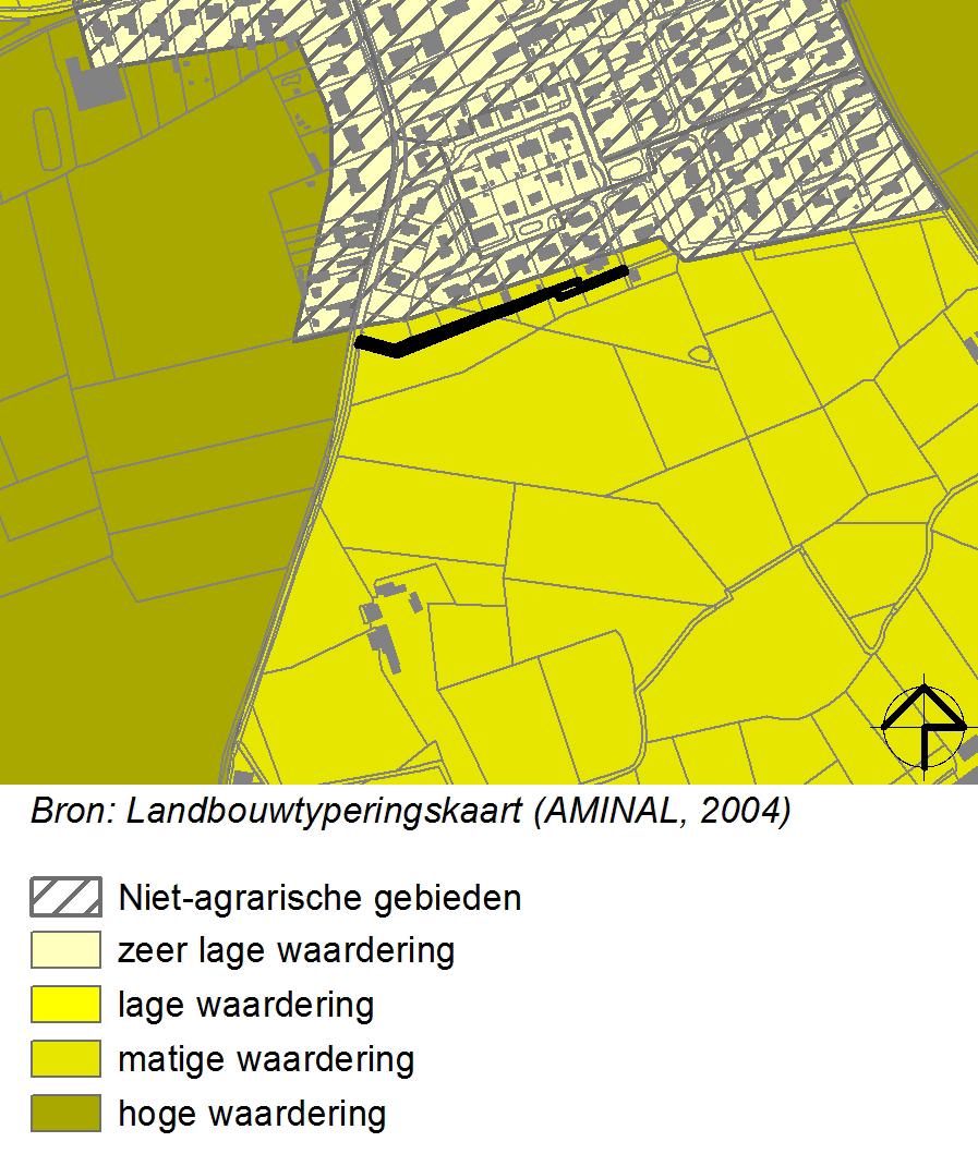 3.5 het water kaart 9: landbouwtyperingskaart beschrijving van het effect De groenzone is bouwvrij en kan slechts beperkt verhard worden of gebruikt voor sport- en spelinfrastructuur.