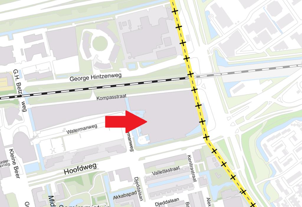 Locatie Bereikbaarheid Uitstekend bereikbaar met de auto vanaf A-20 Rotterdam - Hoek van Holland - Gouda via afslag 16 Prins Alexander. Nabij NS- en metrostation Rotterdam Alexander.