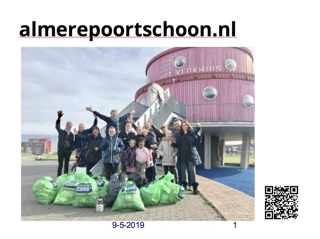 Onderwerp: afval problematiek Almere Poort (RG-87) Status: agendavoorstel CDA, 9 mei