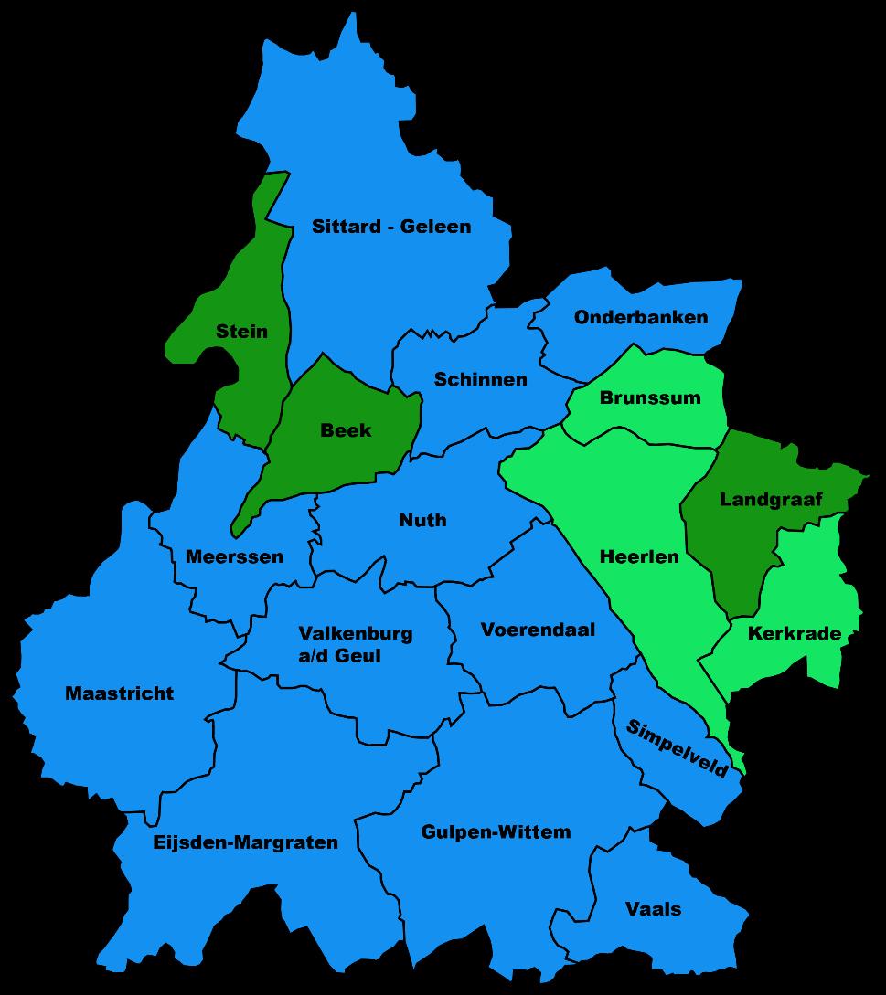 Limburg-Zuid in procenten