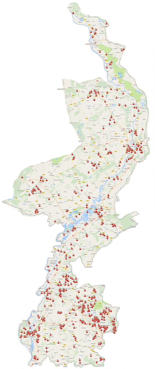 11. Reanimatieoproepen in Limburg In Limburg zijn er in 2016 over het gehele jaar 639 alarmeringen verstuurd vanuit HartslagNu (679 in 2015). In totaal zijn hierbij 16.