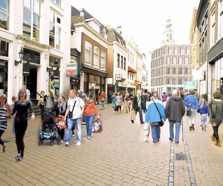 Toekomstige bereikbaarheid Het Groningse college van B&W heeft voor de binnenstad van Groningen plannen gemaakt dat er meer ruimte voor voetgangers, fietsers en groen komt.