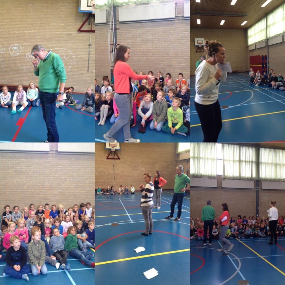 Nieuws uit groep 5a Het begin van het thema. Het begin van het thema was in de gymzaal. Juf Lotte & juf Sanneke & juf Rinske & meester Herman waren er. Ze deden een quiz over oude voorwerpen.