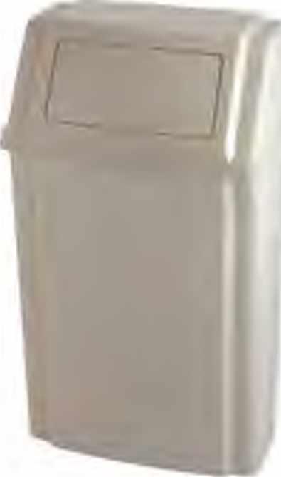 : B beige VB 0090 9 00 Ranger container, Rubbermaid Vierkante Ranger container van hoogwaardig kunststof met