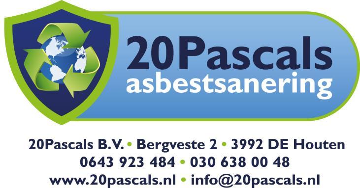 Algemene voorwaarden 20 Pascals asbestsanering BV 1.