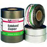 52 Lijm, kit en tape 52 Lijm, kit en tape Batu band Tec 7 producten Omschrijving: breed eenheid Omschrijving: eenheid Batuband 1,5mm rol is 10 mtr 75 mm 18,50 100 mm 25,26 150 mm 34,31 300 mm 59,12