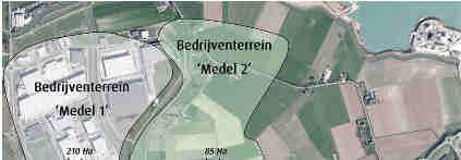 1 Inleiding Aanleiding en opdracht Medel is een bedrijvenpark in Tiel ten noorden van de A15 en ten oosten van het Amsterdam-Rijnkanaal.