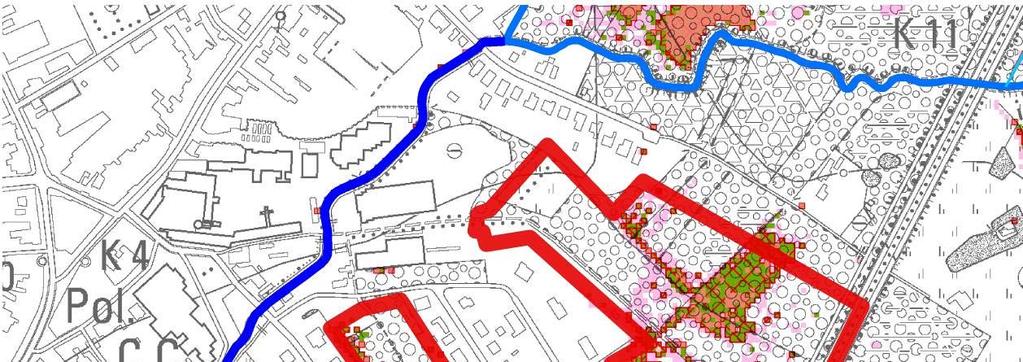 Figuur 12: overstromingskaart op basis van OWKM door provincie Antwerpen De afdeling operationeel Waterbeheer van de VMM liet een hydrologische en hydraulische studie van het stroomgebied van de