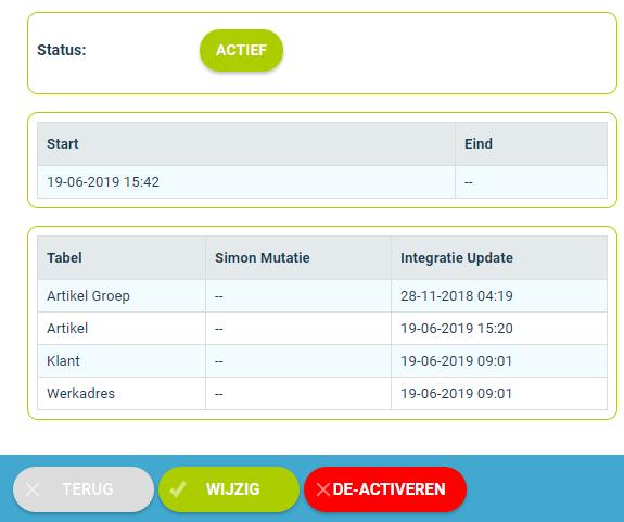 6.Wijzigen instellingen integratie 6.1 Hoe kan ik de instellingen wijzigen van de integratie? Zodra je de integratie met Exact hebt ingesteld, heb je de mogelijkheid om deze aan te passen.