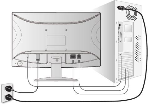 Snelle installatie 1. Sluit de voedingskabel aan (en indien nodig de wisselstroom-/ gelijkstroomadapter) 2.