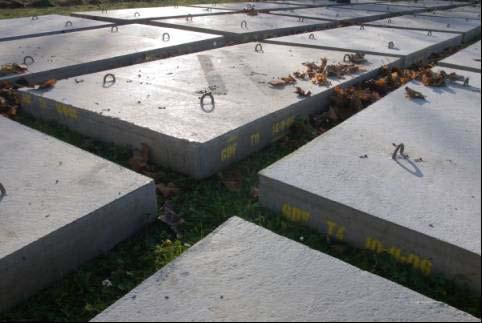 Materiaal specificaties beschermplaat als faalkans reducerende maatregel boven ondergrondse leidingen Gewapend beton Kunststof Wapening: diameter Ø 8 mm; maaswijdte 100 * 100 Dikte : 10 cm Beton:
