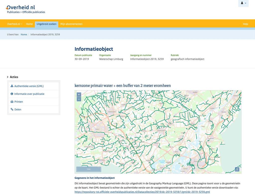 De waterschapsverordening is bekendgemaakt inclusief