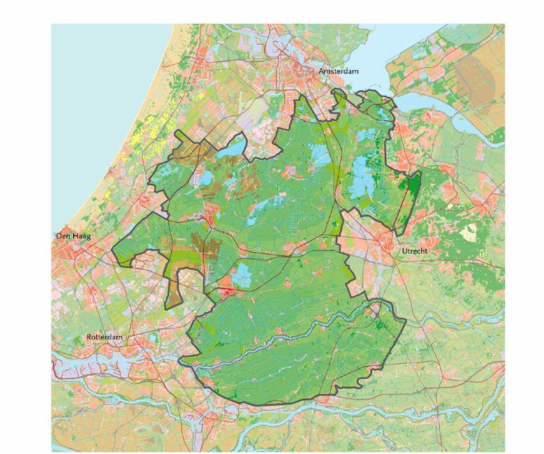 Pagina 52 De volgende twee nationale landschappen zijn mogelijk van belang voor het Randstad380 project: het Groene Hart; het Unesco gebied Stelling van Amsterdam.
