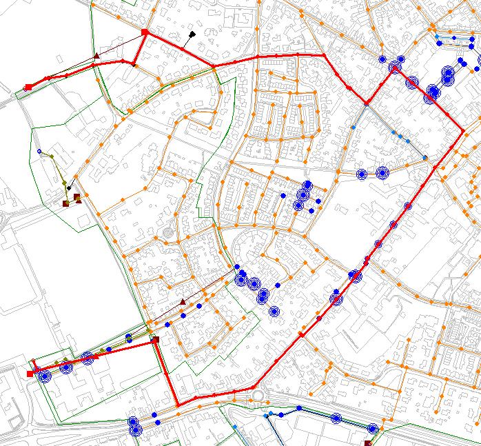 verlaging van het maaiveld ter plaatse van de Burgemeester Wijnenstraat er water-op-straat wordt berekend. Hier treedt in de praktijk ook wateroverlast op, zie figuur 3.6.