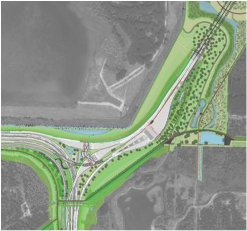 1. Tolplein Scheldetunnel Voormalige situatie 94 meter breed Tolplein van 94 meter breed verdwijnt Bermen van beperkte hoogte 44