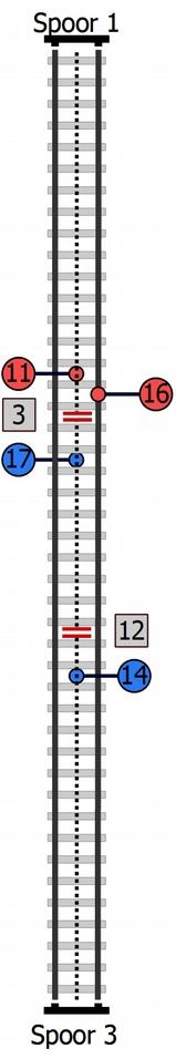 5.7. Aansluitschema's voor 3-rail banen Variante 1 3-rail banen 1 Stroomverzorging 2 Stroomverzorging 3 --4 --5 --6