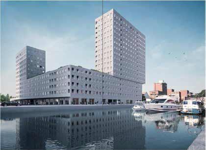 KANDIDATUURSTELLING STADSWONINGEN IN THE VIEW In de stadswijk Tweewaters, the place to be tussen Dijle en Vaartkom, worden 16 duurzame appartementen in een prestigieus bouwproject als stadswoning