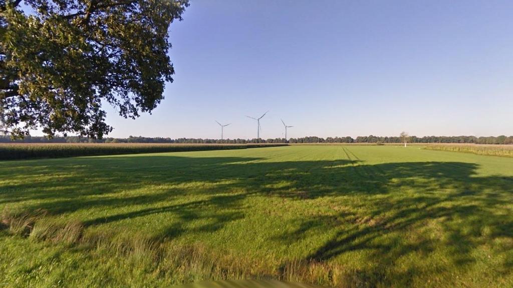 194 Figuur 16.8 VKA (standpunt Bullingerweg richting het Zuiden) Bron: Windplanner Figuur 16.