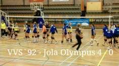 Wedstrijdverslag VVS'92 D1 - Jola Olympus D1 14-11-2015 Zaterdag 14 november stond de thuiswedstrijd tegen Jola O-