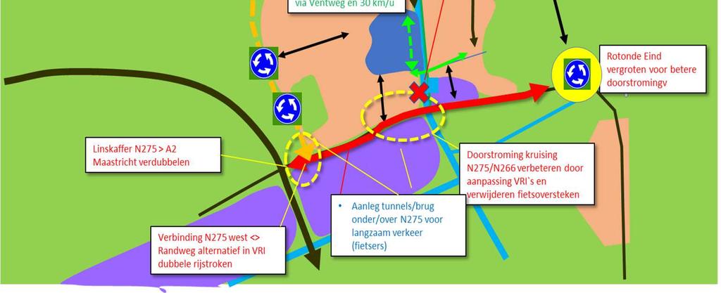 verkeerskundig geoptimaliseerd wordt. Bij het eerste alternatief ontstaat in de kern ruimte om de Kanaalzone zo optimaal mogelijk te ontwikkelen.