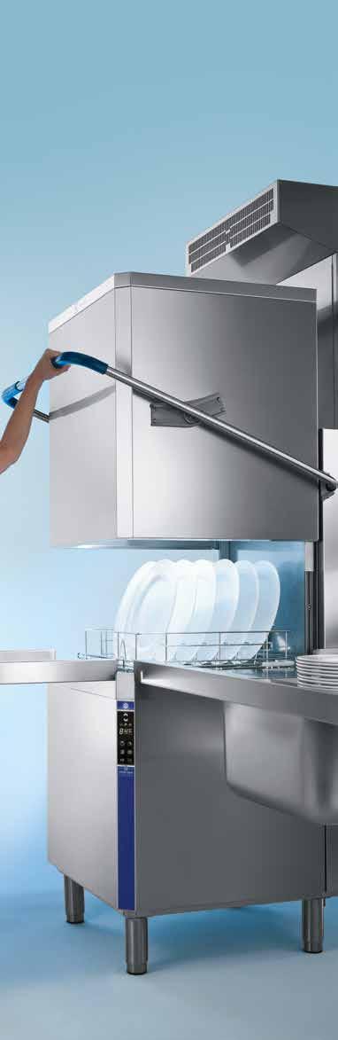 Het werk voor u eenvoudig gemaakt De green&clean doorschuif afwasmachine - het enige toestel ontwikkeld met een hoekbedieningspaneel voor een maximaal zicht en groot gebruiksgemak Met ESD (Energy