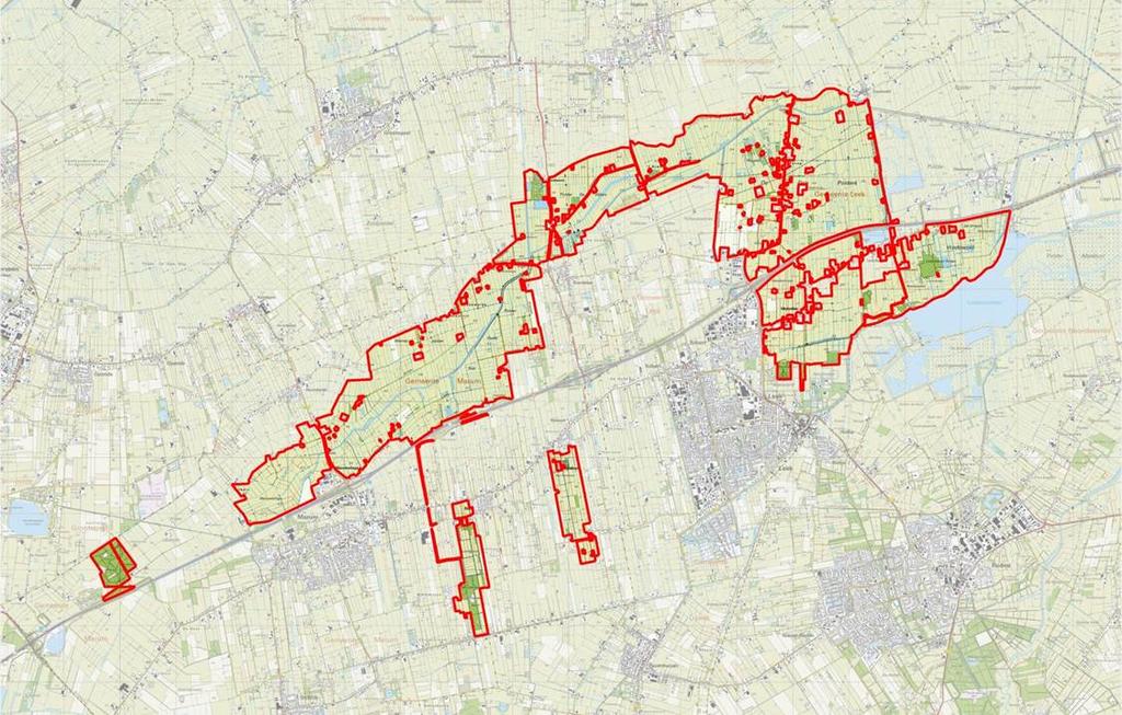 Begrenzing plangebied PIP 1.3 Procedure In het najaar van 2014 hebben Provinciale Staten van Groningen de aangepaste begrenzing van het Groningse natuurnetwerk (NNN) vastgesteld.