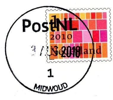 MIDWOLDA (GR), Hoofdweg 159 Postkantoor; adres in 2017: Coop Jan Kruijer supermarkt
