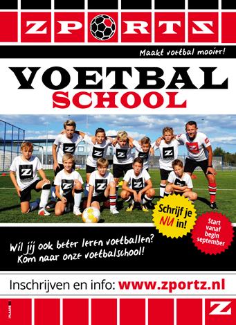 Schrijf je in voor extra trainingen bij Voetbalschool Zportz (Han Piels) De voetbalschool Zportz van Han Piels gaat begin september weer beginnen. Het is mogelijk je hiervoor in te schrijven.