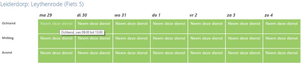 Je wilt de fiets reserveren voor maandagochtend 29 juli.