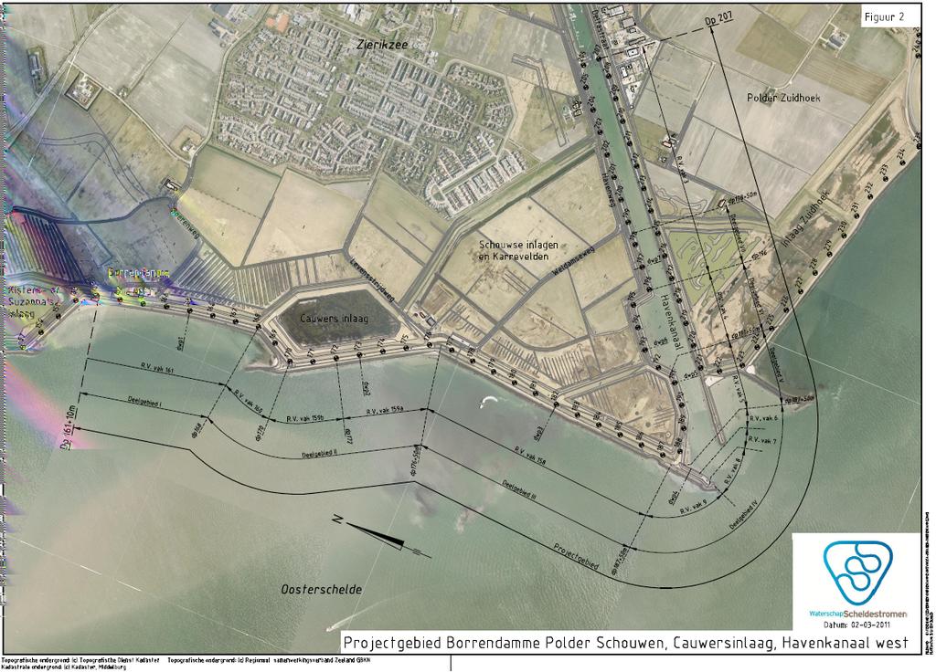 PLANBESCHRIJVING BORRENDAMME, POLDER SCHOUWEN, CAUWERSINLAAG, HAVENKANAAL WEST PZDT-R-11208 ONTW.