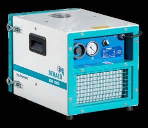 Technische specificaties ECO 1000 Onderdrukmachine 230 V 110 V Afmetingen (lxbxh) Gewicht (incl. HEPA filter) 525x390x390 mm 18,8 kg Capaciteit (incl.