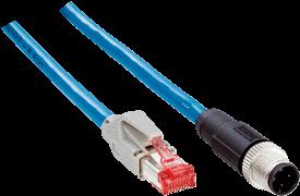 Stekker, RJ45, 8-pins, recht Kabel: Ethernet, Per paar getwist, PUR, halogeenvrij, Geïsoleerd, 2 m Kleine aansluitmodule voor een sensor, 4 PG-schroefverbindingen, basisapparaat voor CMC600