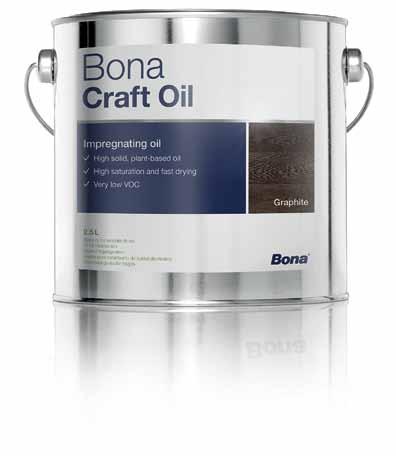Bona CRAFT oil 1K - 6 KLEUREN KOBALT VRIJ LAAG VOS gehalte MEKO VRIJ Met superieure verzadigde eigenschappen geeft Bona Craft