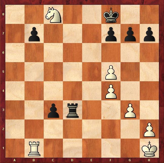 27. Ta1-e1 Td5-d2 28. Ph4-f3 Td2-a2 29. Pf3-g1 Shredder + 0.6 voor wit. Zwart heeft nu echt een probleem met zijn paard.