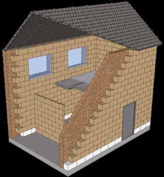 Met hennepblokken kunt u schillen vormen scheidingswanden creëren binnen- en buitenspouwbladen creëren platte daken en vloeren isoleren Het