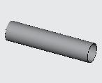 Stalen verzwaringstrip 25 x 12 mm voor onderlijsten Solidscreen (Na afkorten de kopse kanten behandelen met alu zinkspray artikelnr.